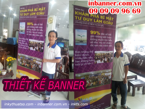 Sản phẩm banner được thiết kế tại Cty TNHH In Kỹ Thuật Số - Digital Printing