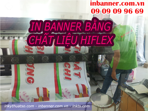 Sản phẩm banner hiflex được in tại Cty TNHH In Kỹ Thuật Số