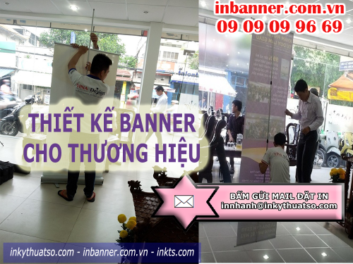 Bấm gữi mail đặt thiết kế banner cho thương hiệu tại Cty TNHH In Kỹ Thuật Số - Digital Printing