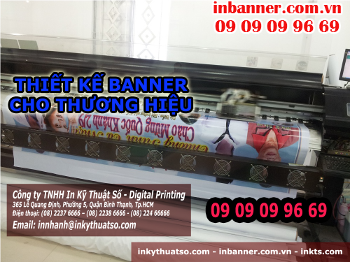 Liên hệ thiết banner cho thương hiệu tại Cty TNHH In Kỹ Thuật Số - Digital Printing
