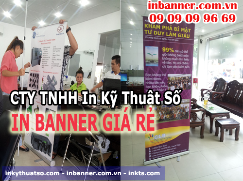 Sản phẩm banner giá rẻ được khách hàng đặt in tại Cty TNHH In Kỹ Thuật Số - Digital Printing