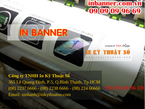 In banner, lắp sẵn vào banner cuốn tại Công ty TNHH In Kỹ Thuật Số - Digital Printing